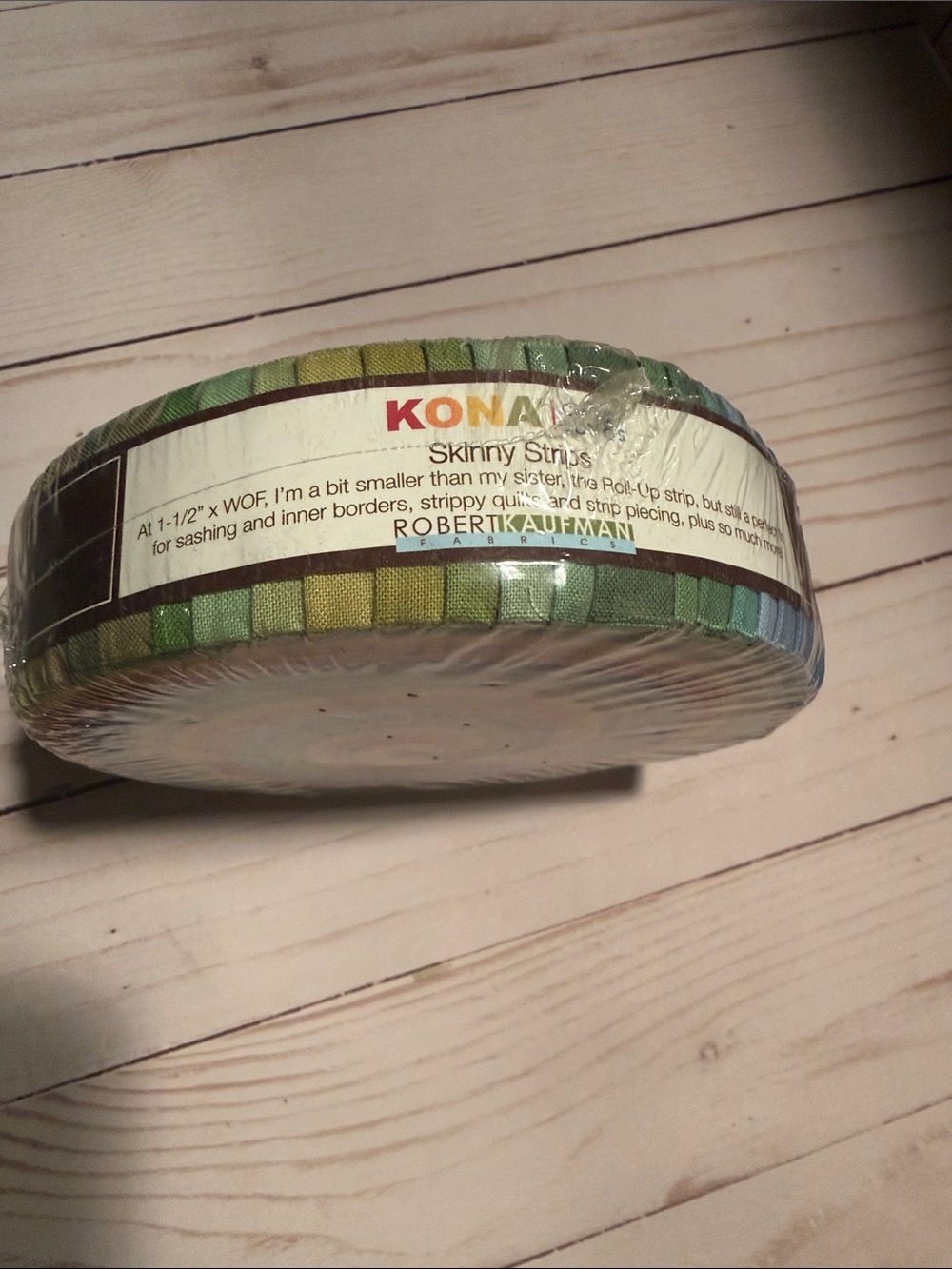 Kona Cotton Dusty Palette Roll Up 41 Pieces 1.666 Yards Quilting Skinny Strips